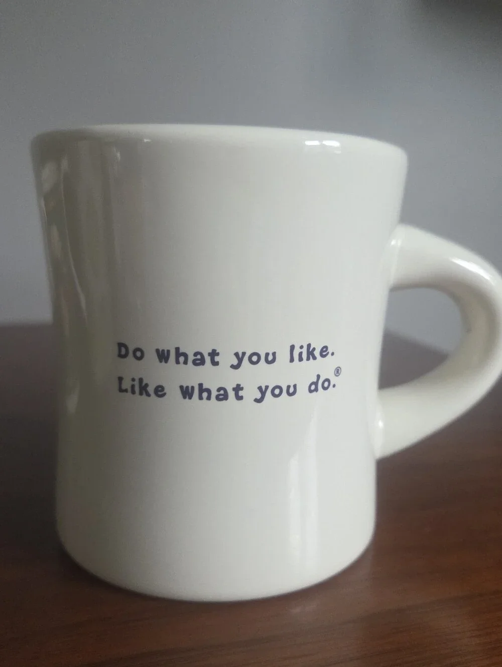 Life is Good Do what you like. Like what you Do Mug.  Relaxing Guy Adironack